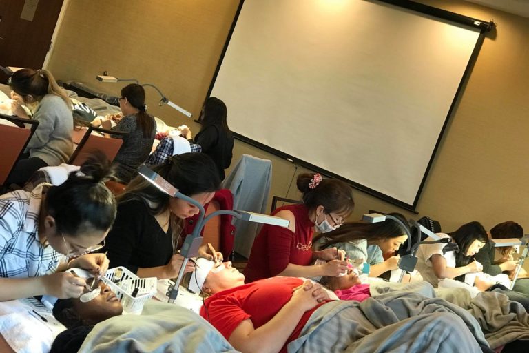 Practice On live Model AdvanceLashes