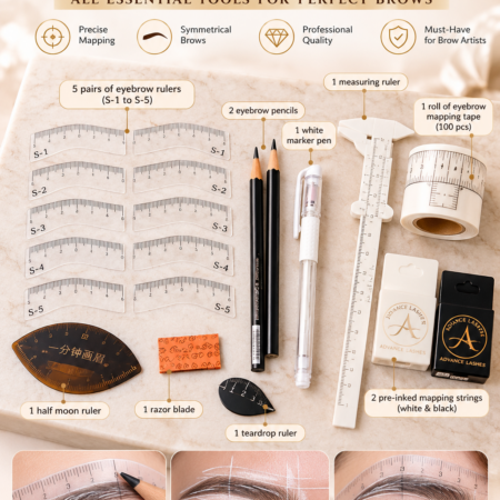 Brow Mapping Kit – Complete Eyebrow Mapping & Shaping Tool Set